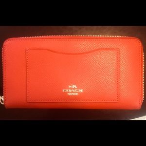 COACH RED LARGE WALLET